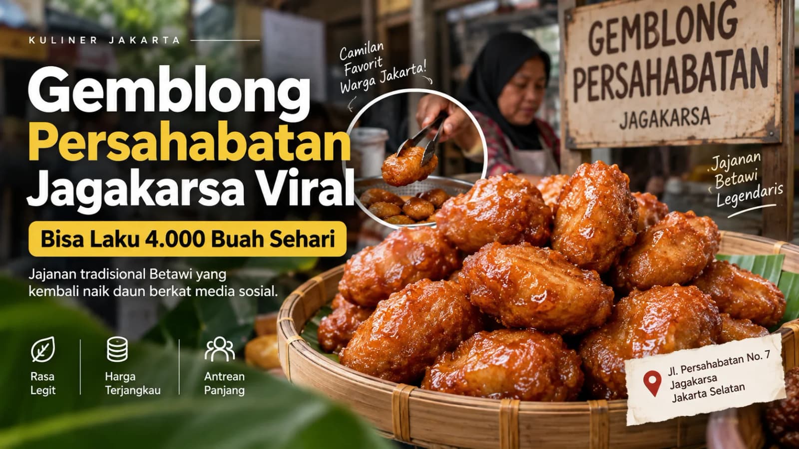 Gemblong Persahabatan: Ketika Tepung Ketan dan Gula Merah Menemukan Kembali Panggungnya